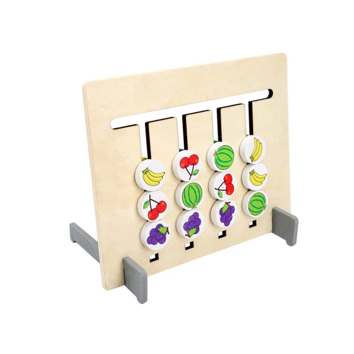 Jucarii interior - Joc Montessori – Labirint asociere culori si fructe 2 in 1, WD 9514, hectarul.ro