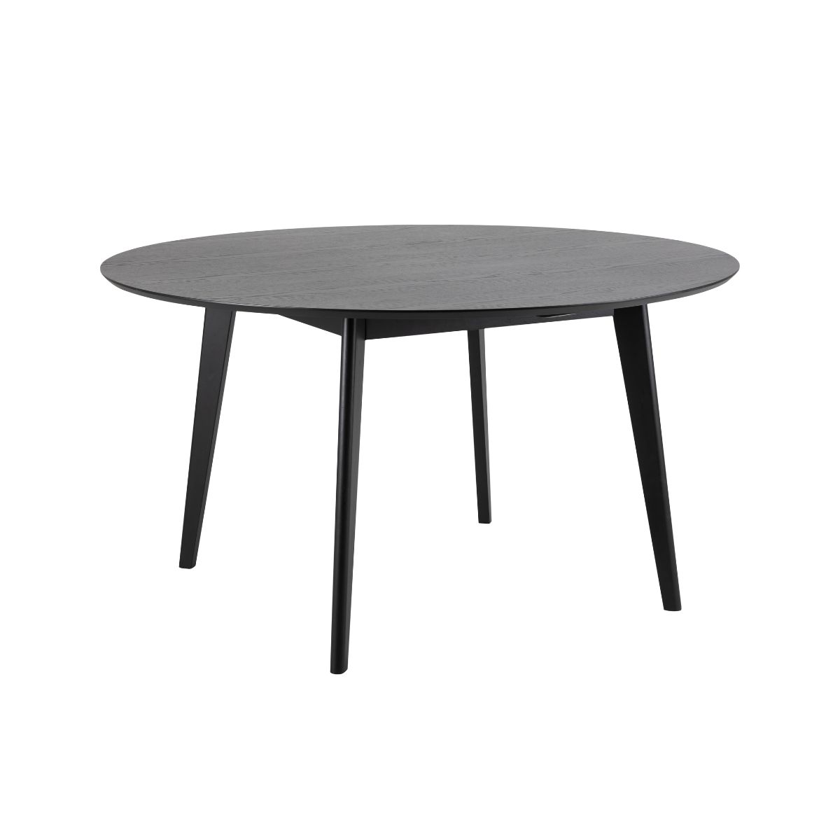 Mobilier interior - Masa de dining neagra din MDF furniruit 140 cm Roxby Actona, hectarul.ro