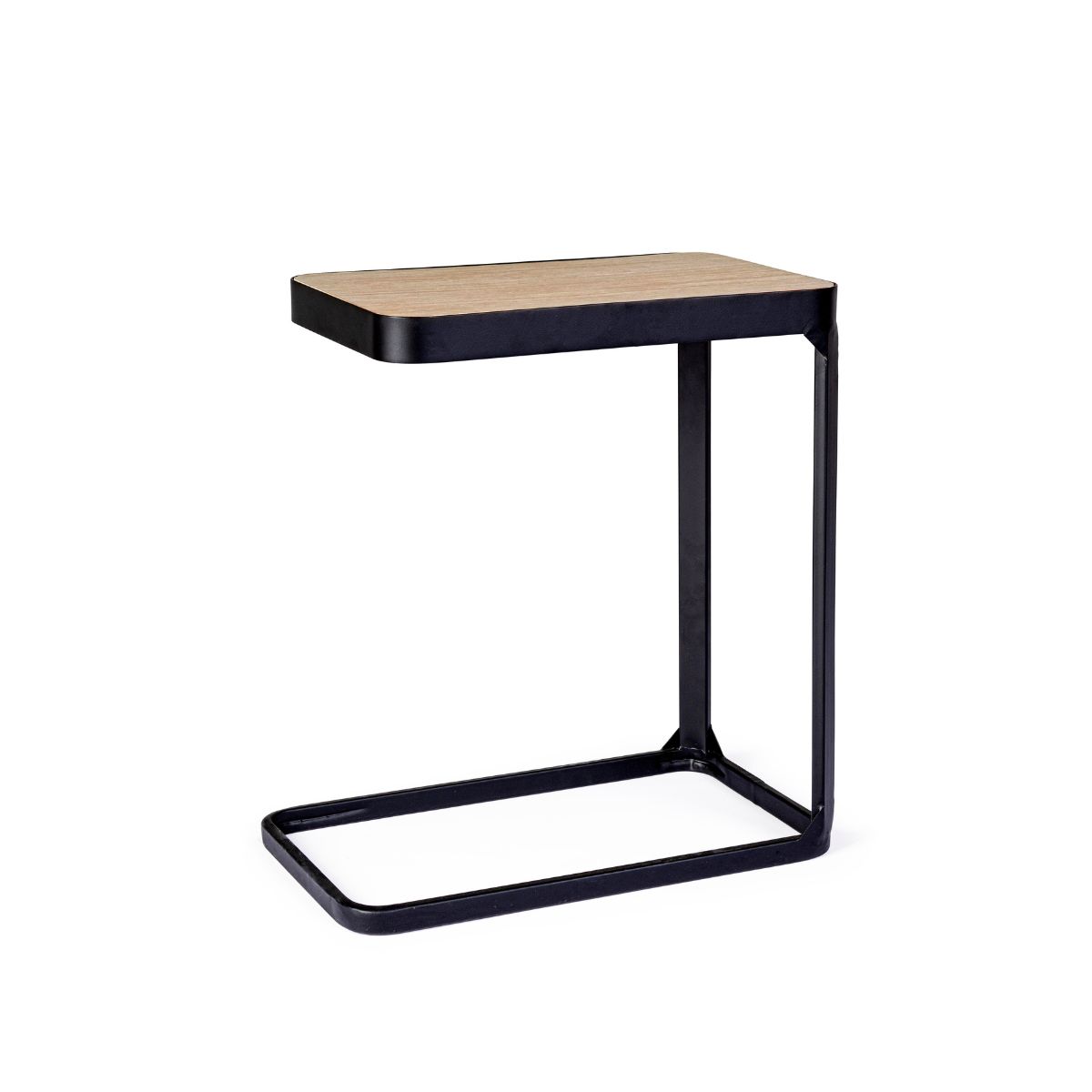 Mobilier interior - Masuta de cafea din otel si MDF furniruit 50x30 cm Bizzotto, hectarul.ro