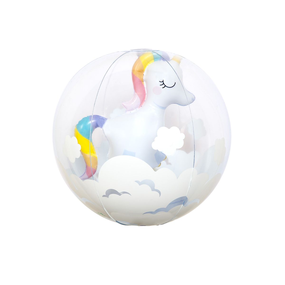 Sport si activitati in aer liber - Minge gonflabila 3D 32 cm Sunnylife Unicorn, hectarul.ro
