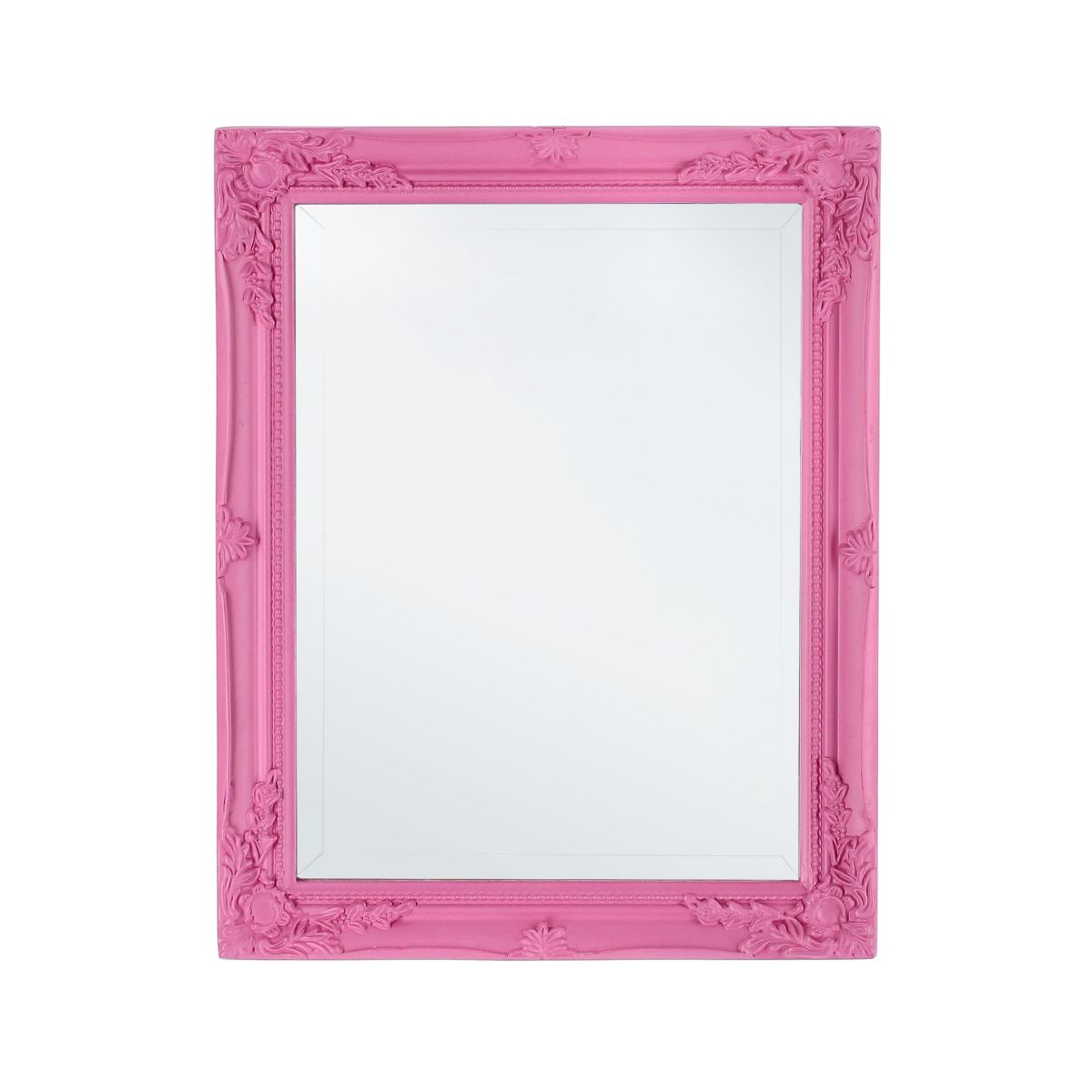DECORATIUNI INTERIOR - Oglinda cu rama roz din lemn si sticla 36x46 cm Miro Bizzotto, hectarul.ro