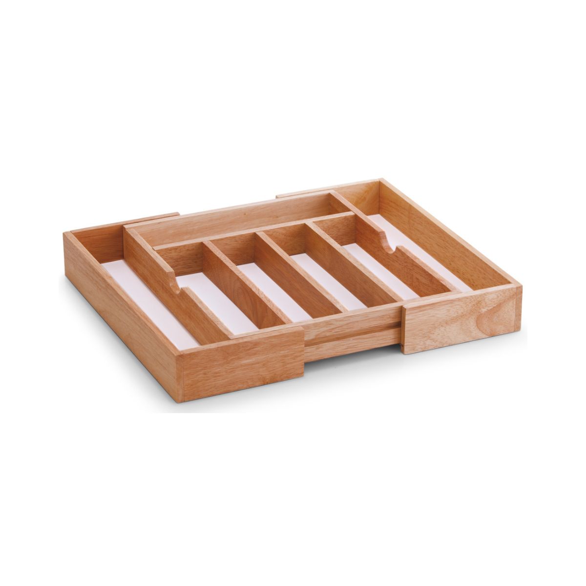 Bucatarie - Organizator pentru tacamuri extensibil, maro, din lemn, 31.5-50 cm, Cutlery box Zeller, hectarul.ro