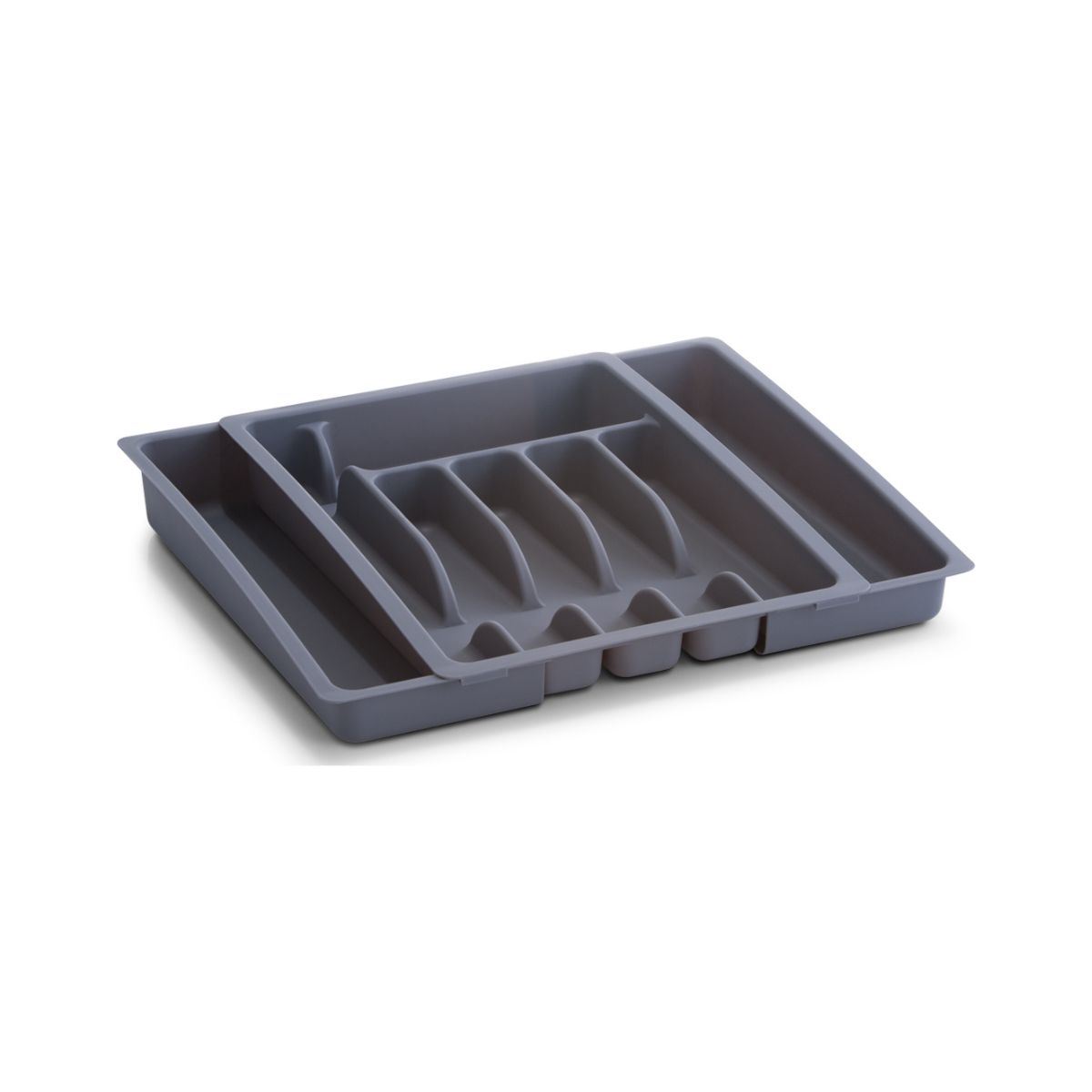 Bucatarie - Organizator pentru tacamuri extensibil, negru, din plastic, 29-48 cm, Cutlery box Zeller, hectarul.ro