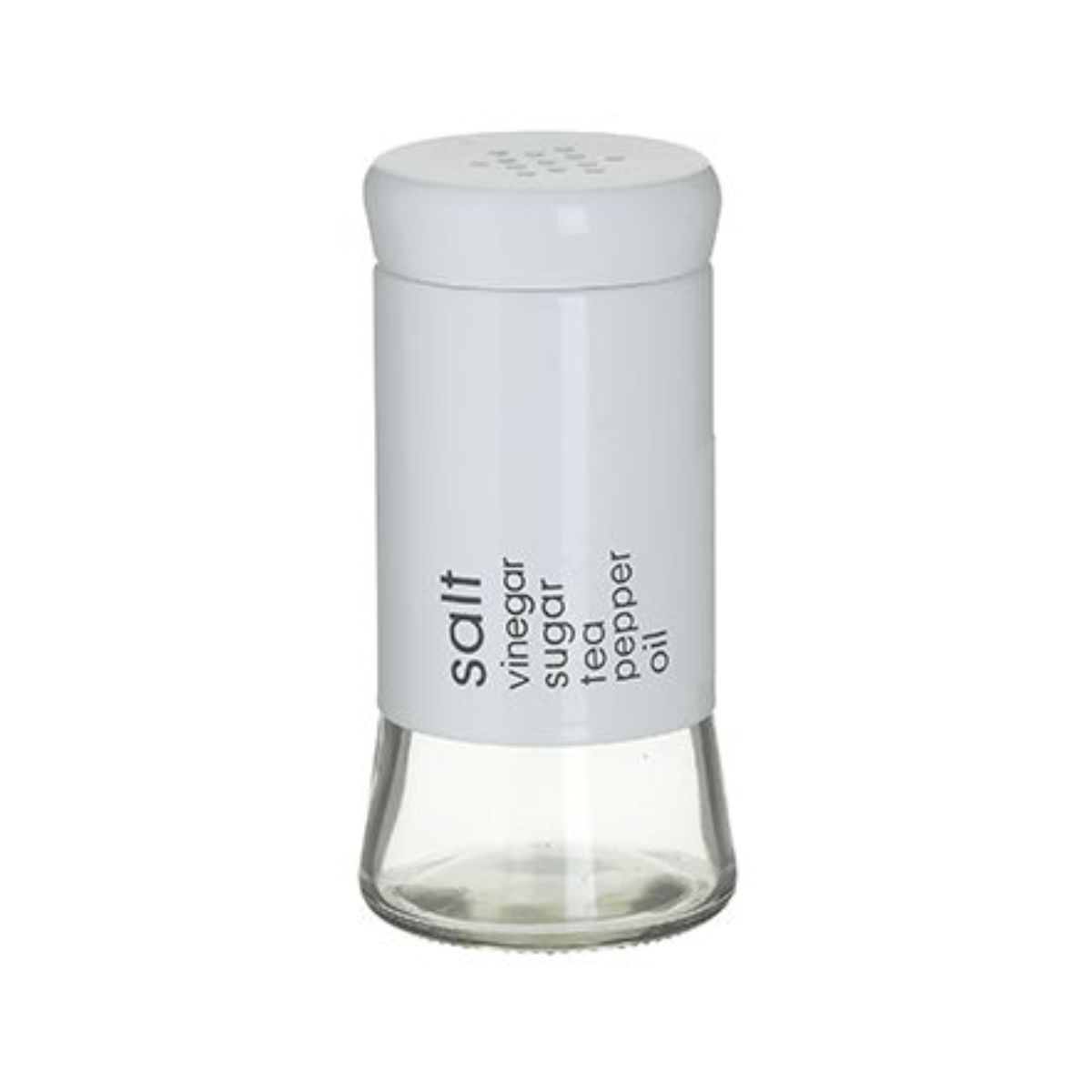 Bucatarie - Recipient alb pentru mirodenii, din sticla, Φ6X11 Inart, hectarul.ro