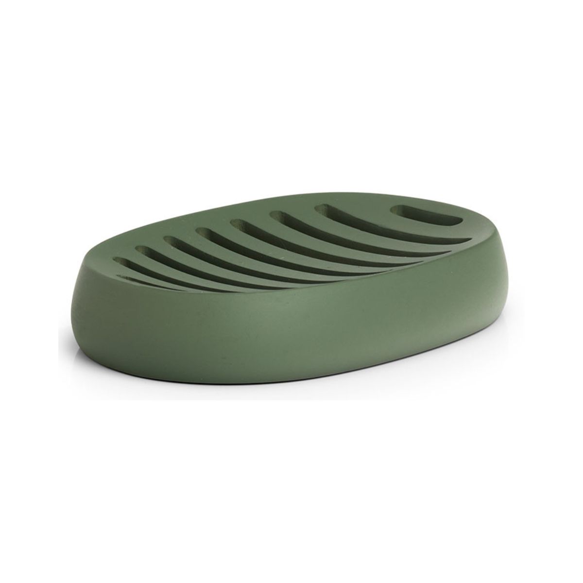 Baie - Savoniera verde, din polirasina, 13 cm, Soap Dish Modern Zeller, hectarul.ro