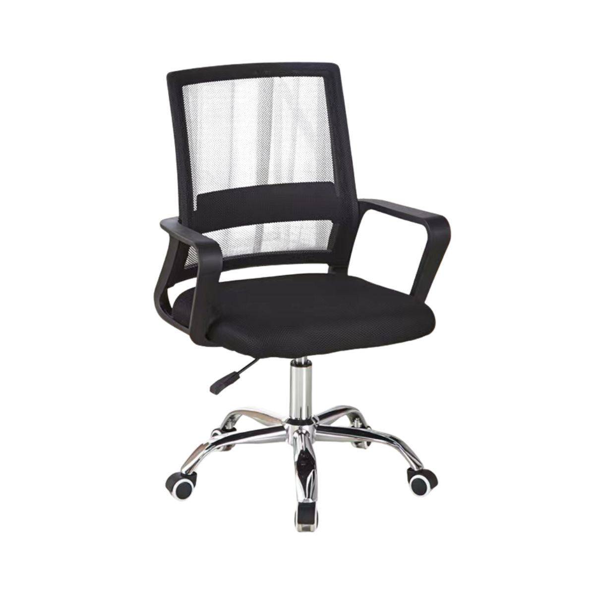 Mobilier interior - Scaun de birou reglabil pe inaltime, negru, 47x45x93 cm, Forte Mesh Office Chair, hectarul.ro