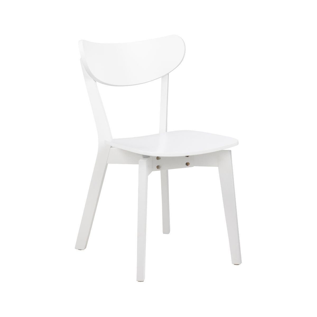 Mobilier interior - Scaun dining alb din lemn Roxby Actona, hectarul.ro