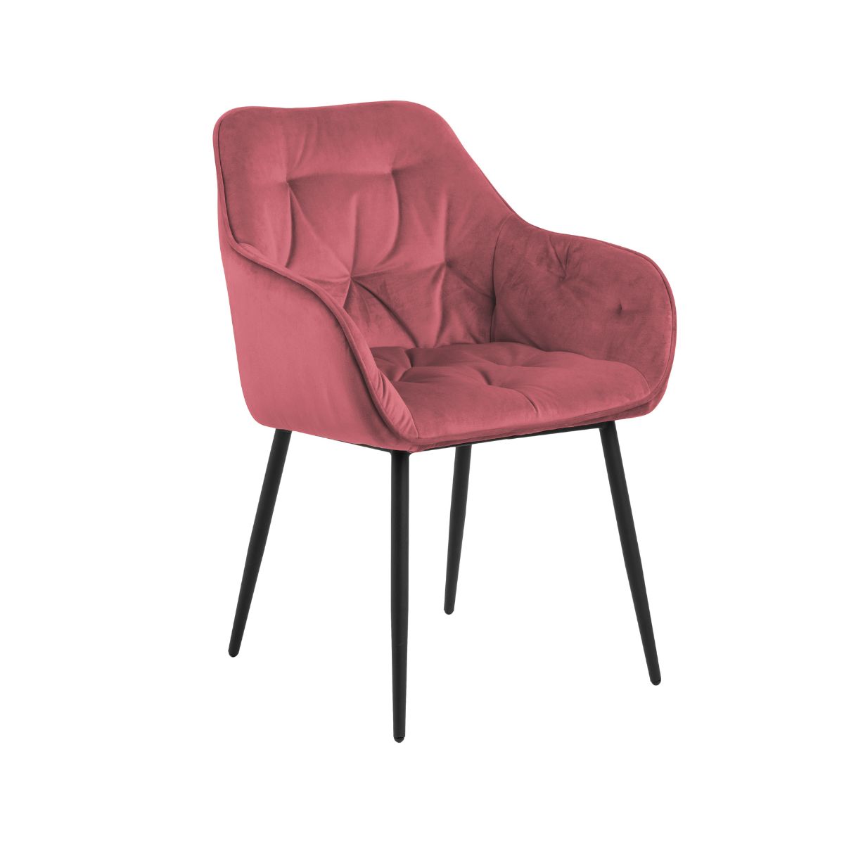 Mobilier interior - Scaun dining roz coral textil Brooke Actona, hectarul.ro