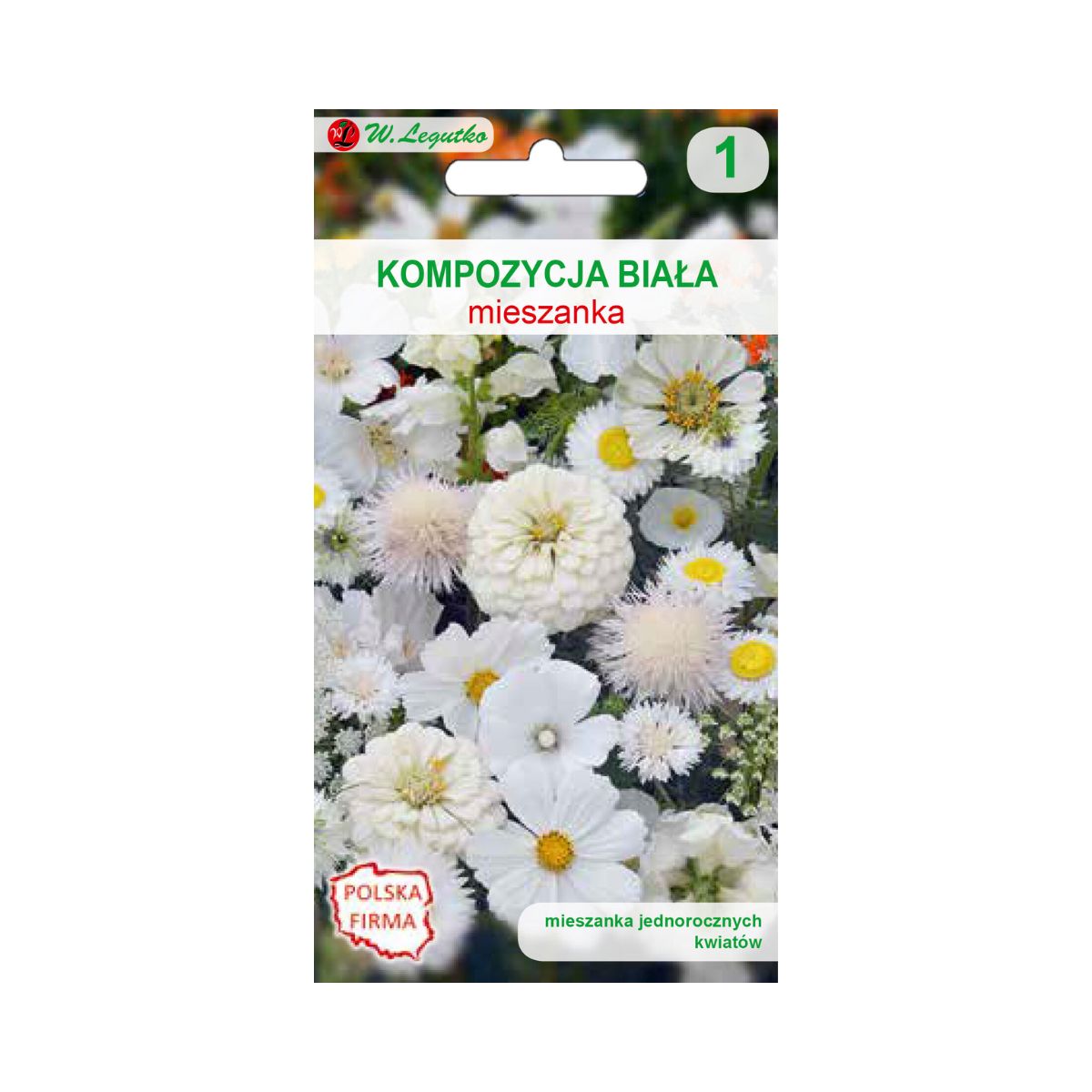 Seminte flori - Seminte amestec flori de vara albe, 0,8 gr, LEGUTKO, hectarul.ro