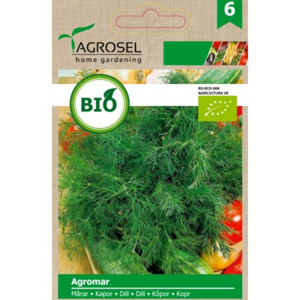 Seminte de legume HOBBY - Seminte bio Marar Agromar ECO Agrosel 3 g, hectarul.ro