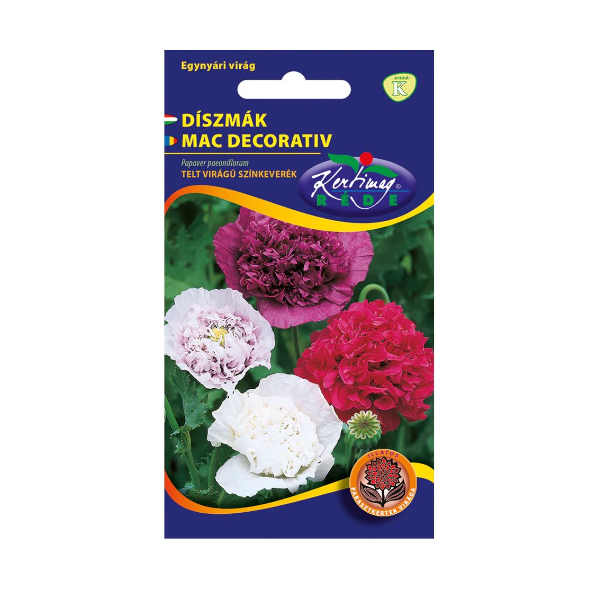 Seminte flori - Seminte de mac decorativ MIX, 1 gr, KERTIMAG, hectarul.ro