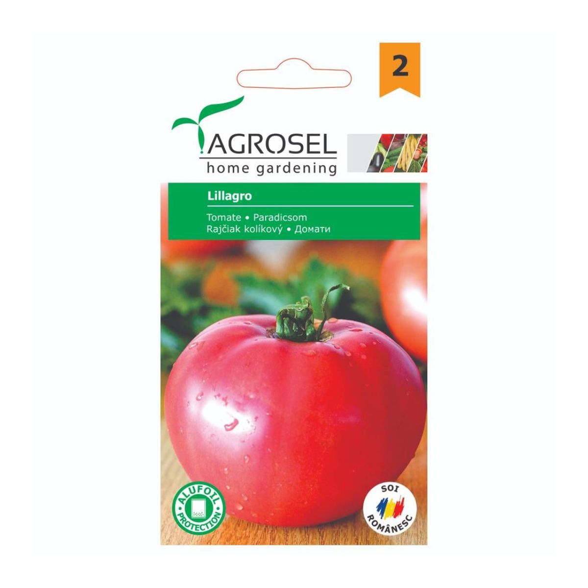 Tomate - Seminte de tomate LILLAGRO, 0,6 grame, AGROSEL, hectarul.ro