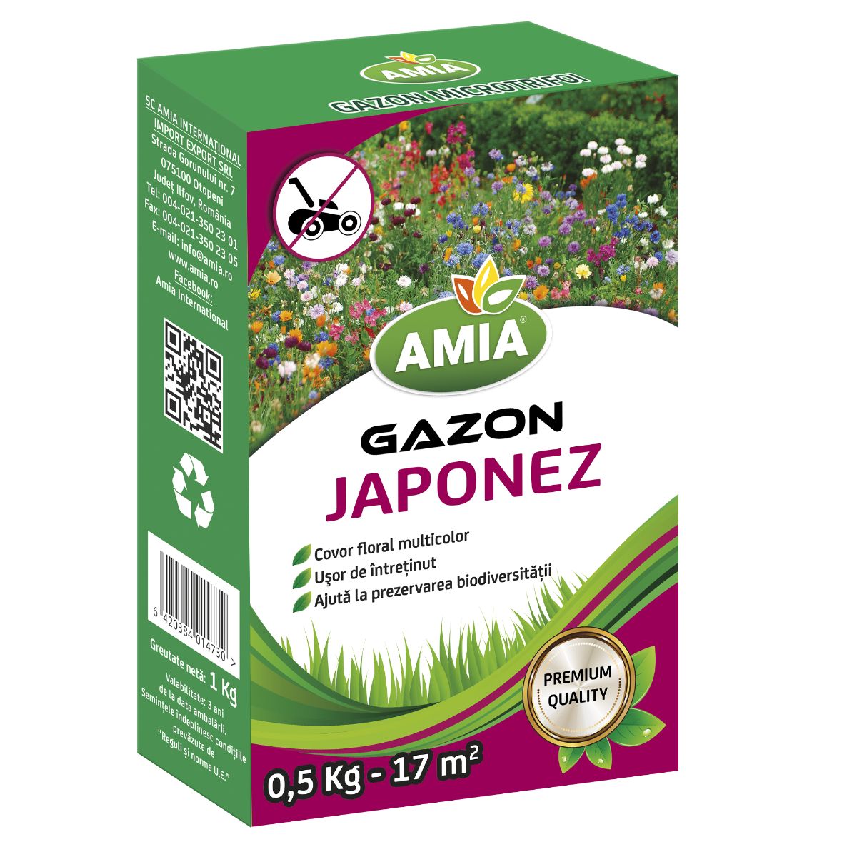 Seminte gazon - Seminte Gazon JAPONEZ AMGJ AMIA 0.5 Kg, hectarul.ro