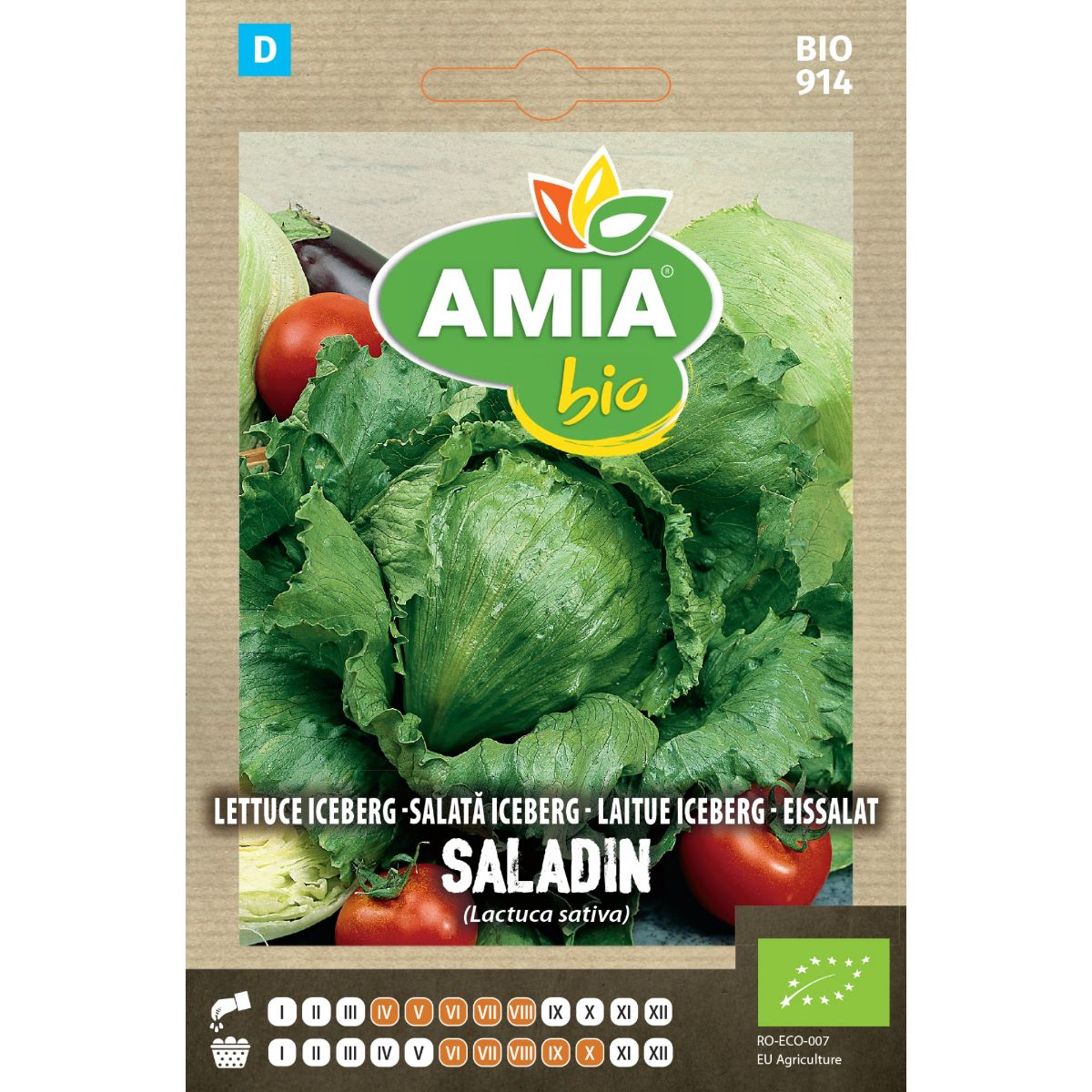 Salata Verde - Seminte Salata Iceberg BIO AMIA 1gr, hectarul.ro