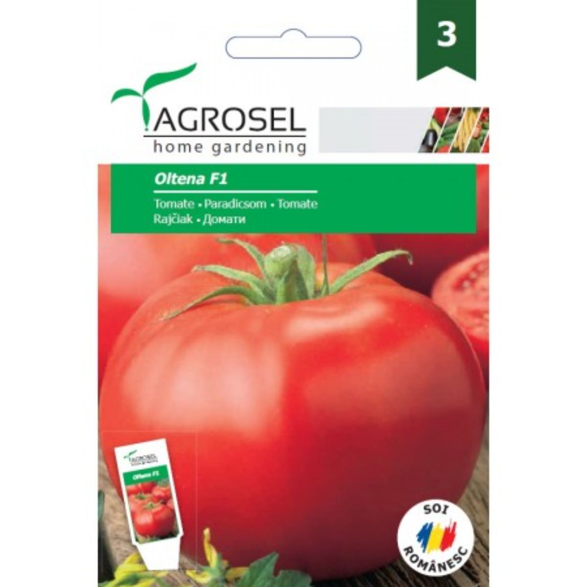 Tomate - Seminte Tomate Oltena F1 Agrosel 10 sem, hectarul.ro