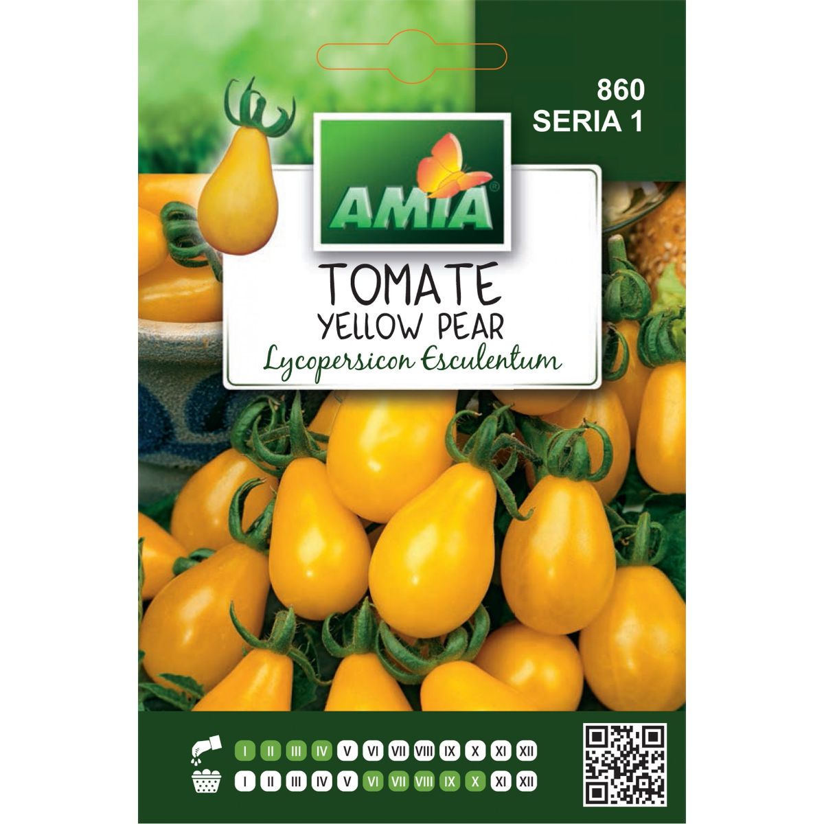 Tomate - Seminte Tomate YELLOW PEAR A AMIA 0.7gr, hectarul.ro