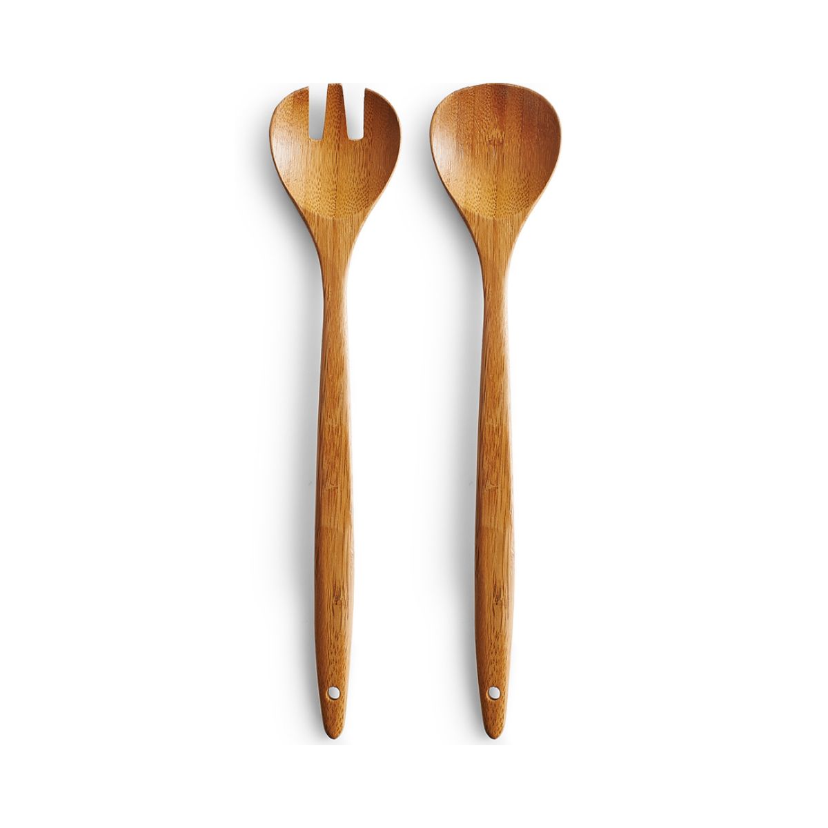 Bucatarie - Set 2 linguri pentru servire salata, din bambus, 30 cm, Salad Server Zeller, hectarul.ro