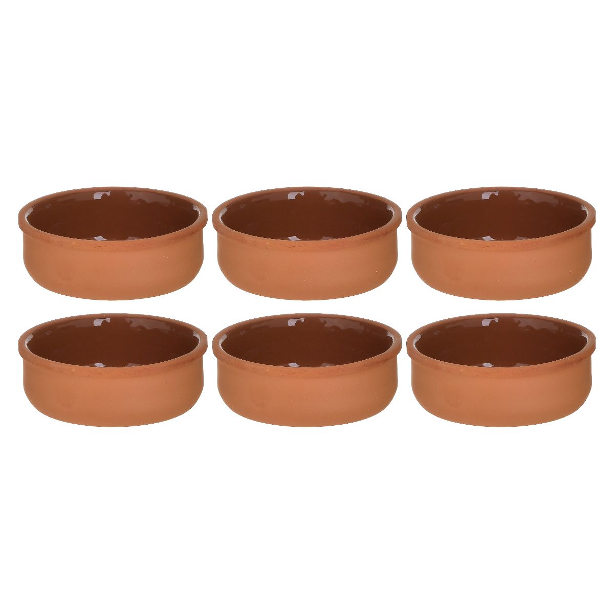 Bucatarie - Set 6 vase din ceramica pentru cuptor, 12x4 cm, hectarul.ro