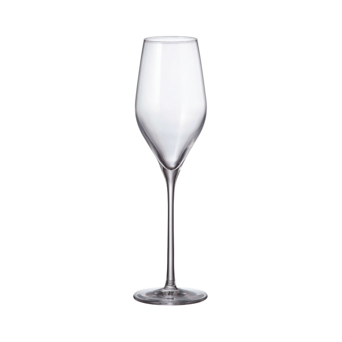 Bucatarie - Set de 2 pahare pentru sampanie, transparent, din cristal de Bohemia, 230 ml, Avila Flute, hectarul.ro