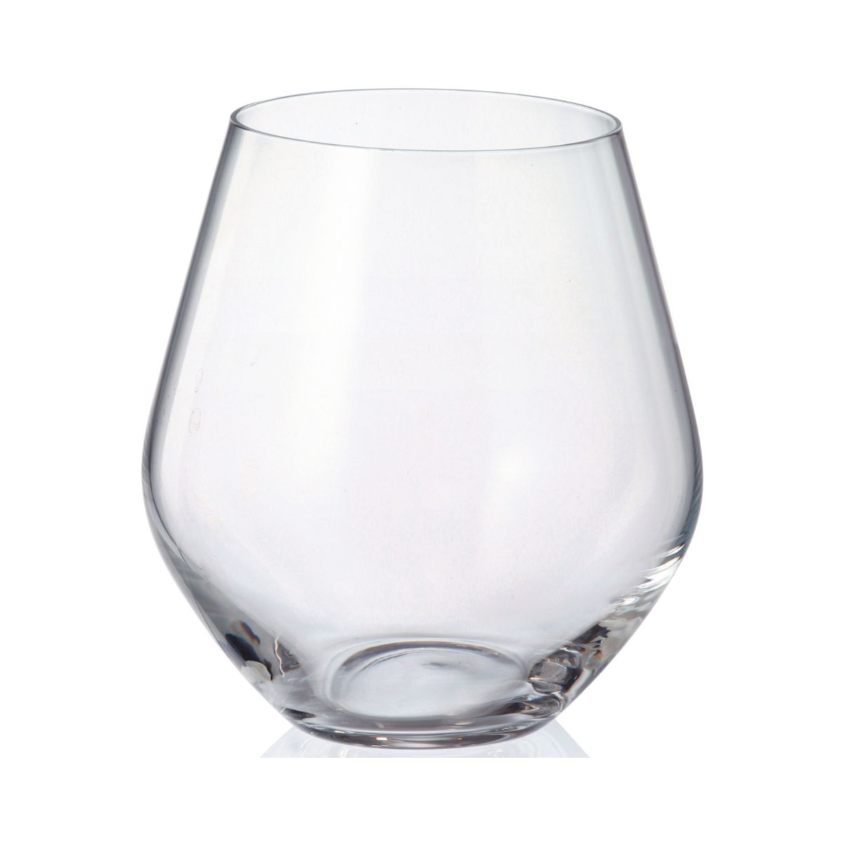 Bucatarie - Set de 6 pahare pentru apa, transparent, din cristal de Bohemia, 500 ml, Tori Titanium, hectarul.ro