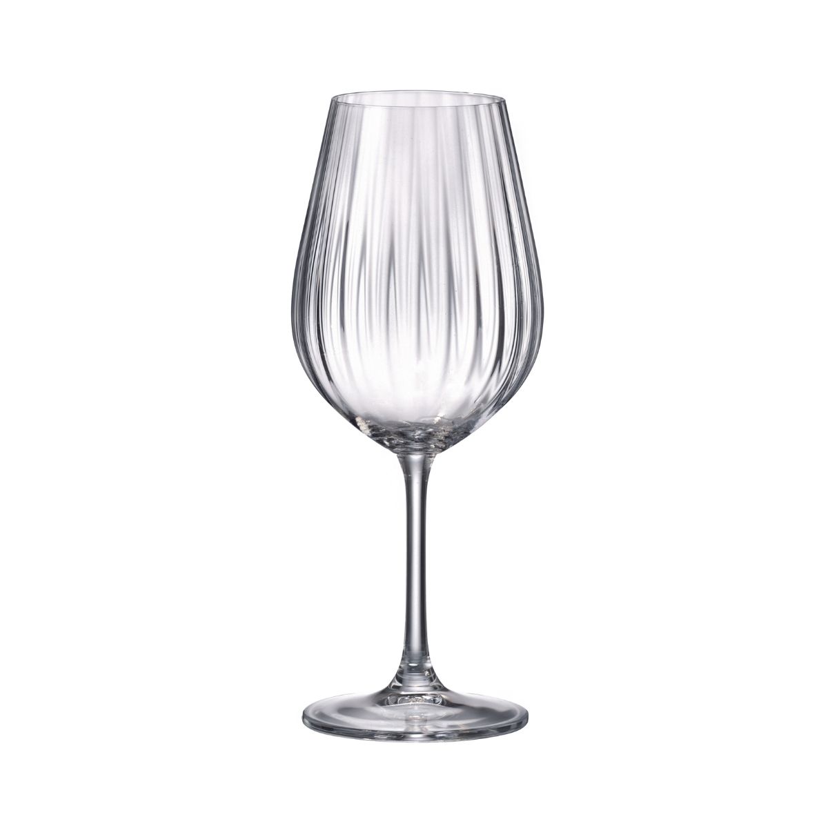 Bucatarie - Set de 6 pahare pentru vin rosu, transparent, din cristal de Bohemia, 520 ml, Sarah Waterfall, hectarul.ro