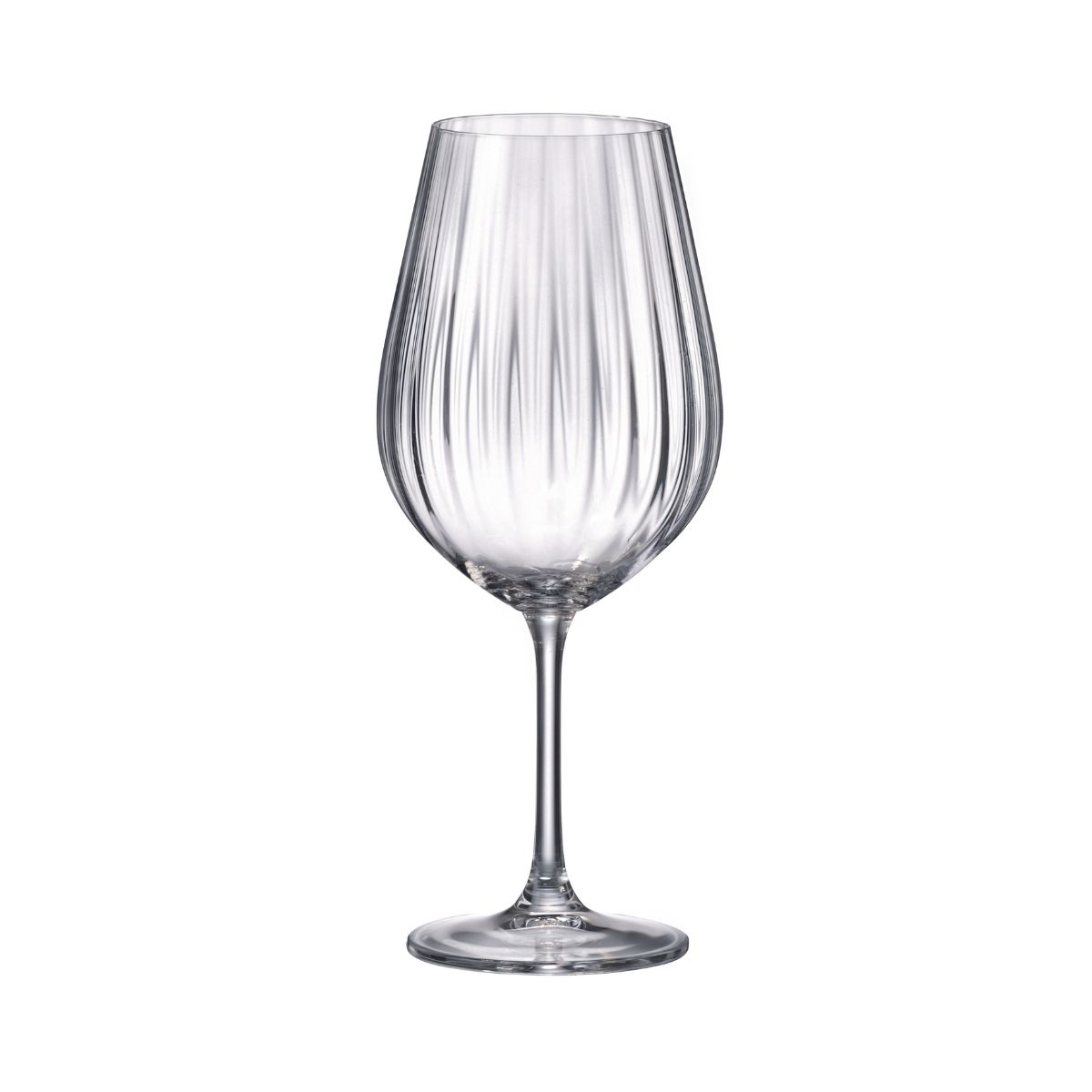 Bucatarie - Set de 6 pahare pentru vin rosu, transparent, din cristal de Bohemia, 690 ml, Sarah Waterfall, hectarul.ro