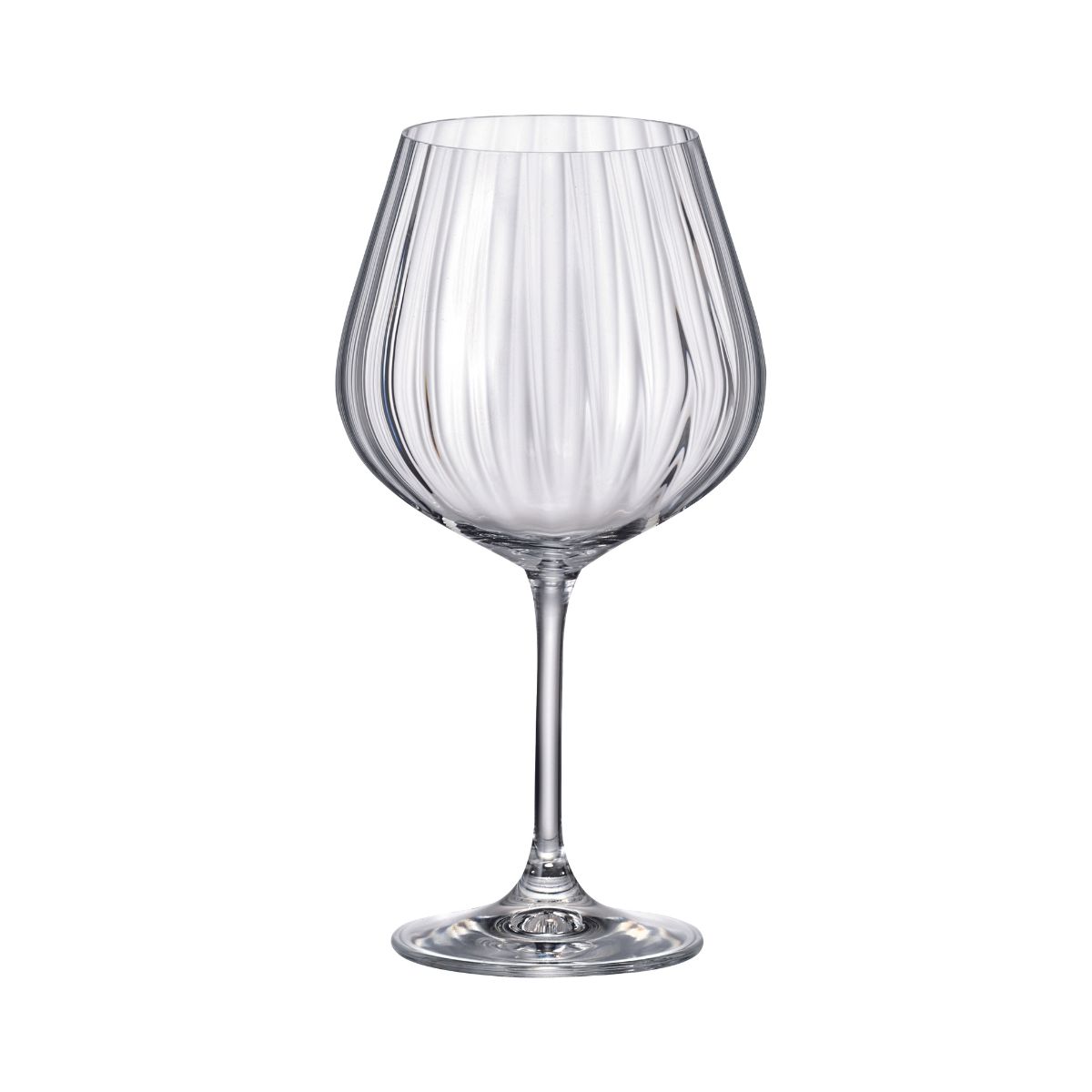 Bucatarie - Set de 6 pahare pentru vin rosu, transparent, din cristal de Bohemia, 710 ml, Sarah Waterfall, hectarul.ro