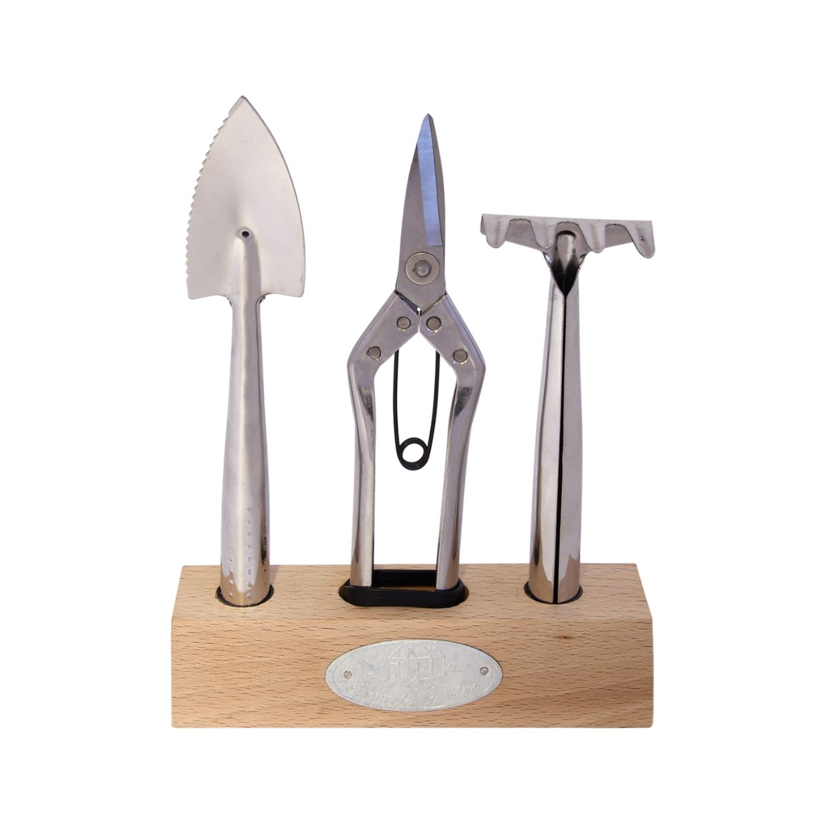 Unelte manuale de gradina - Set unelte pentru gradinarit argintiu din inox 3 piese Indoor Esschert Design, hectarul.ro