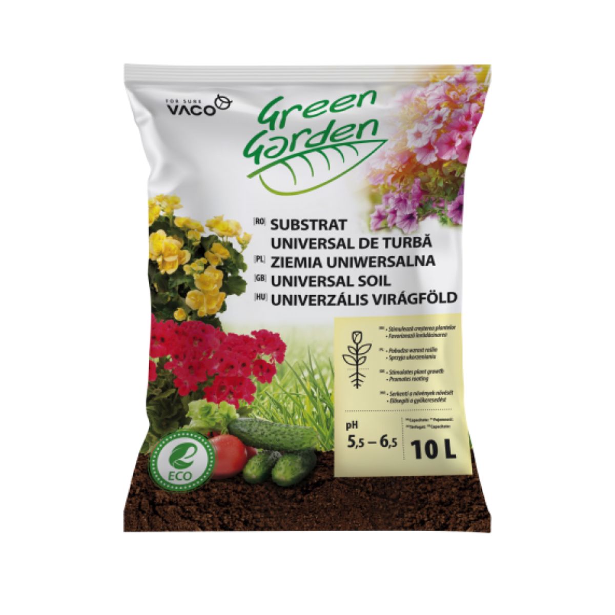 Pamant, turba & substraturi - Substrat universal de turba pentru semanat si plantat, 5 litri, hectarul.ro