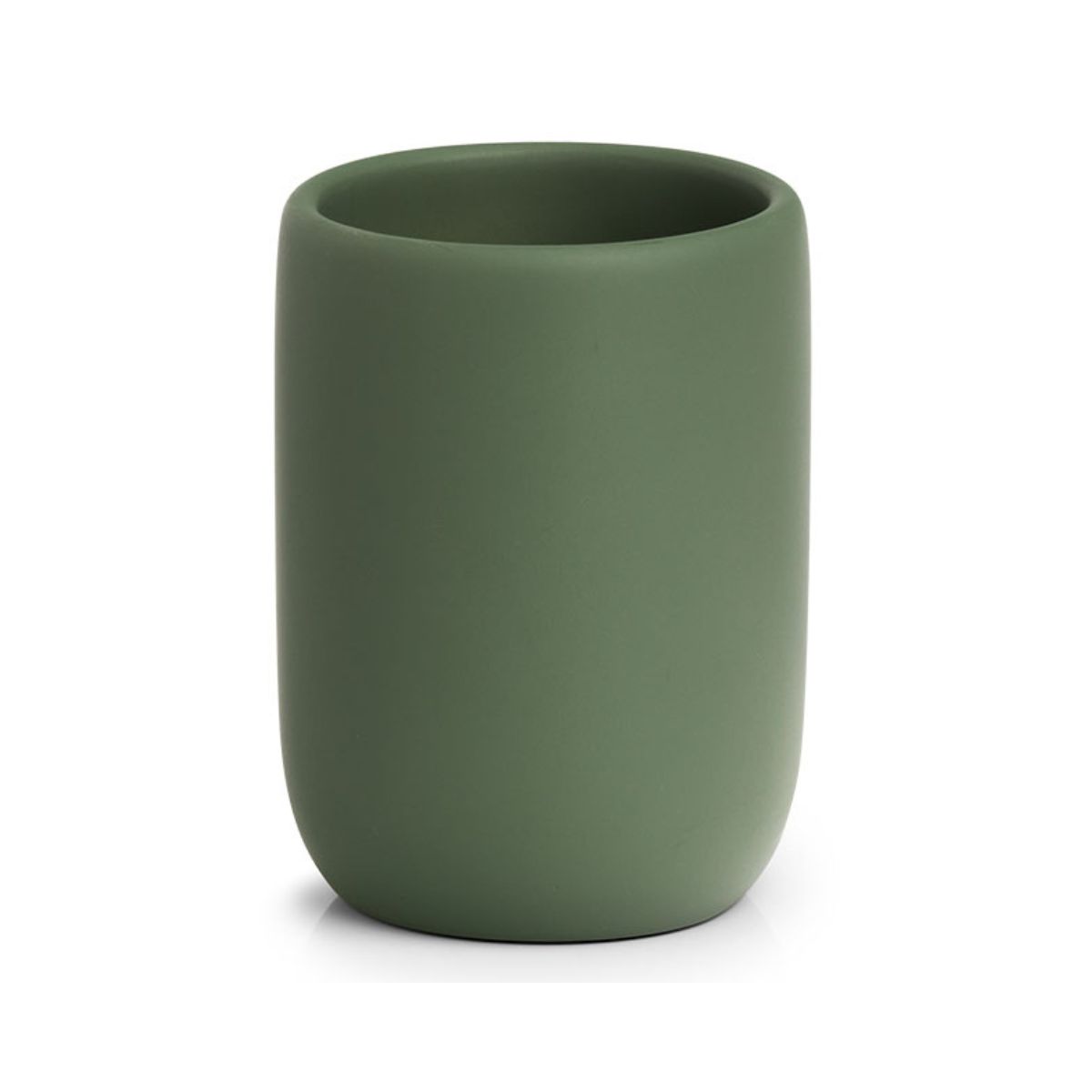 Baie - Suport pentru periuta de dinti, verde, din polirasina, 10 cm, Tumbler Modern Zeller, hectarul.ro