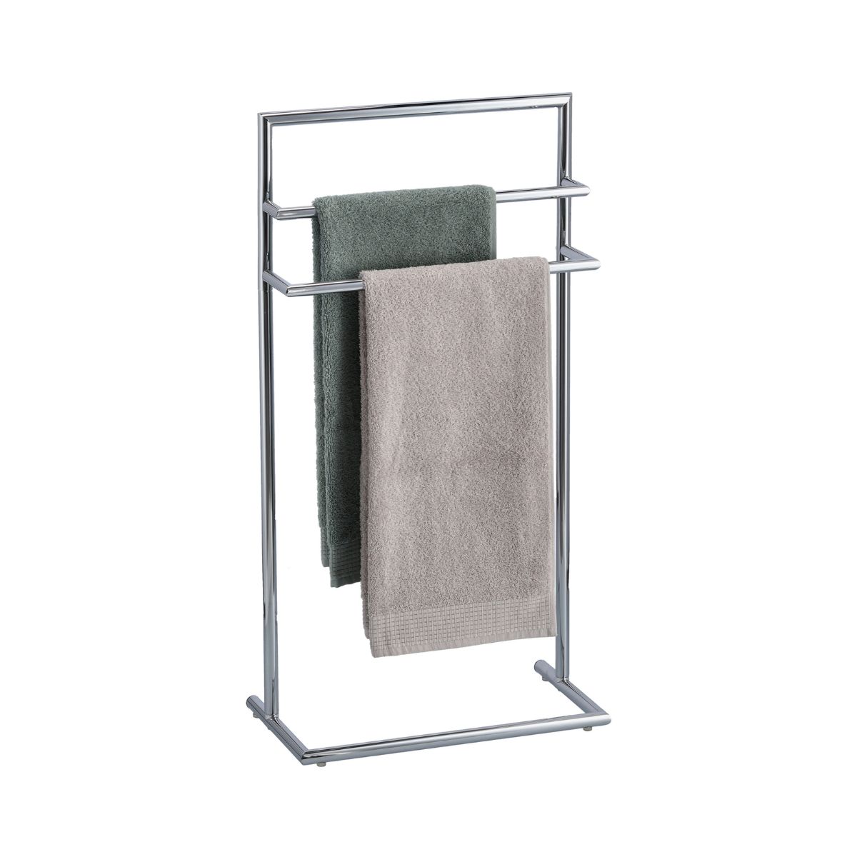 Baie - Suport pentru prosoape, argintiu, din metal, 83 cm, Towel Stand Zeller, hectarul.ro