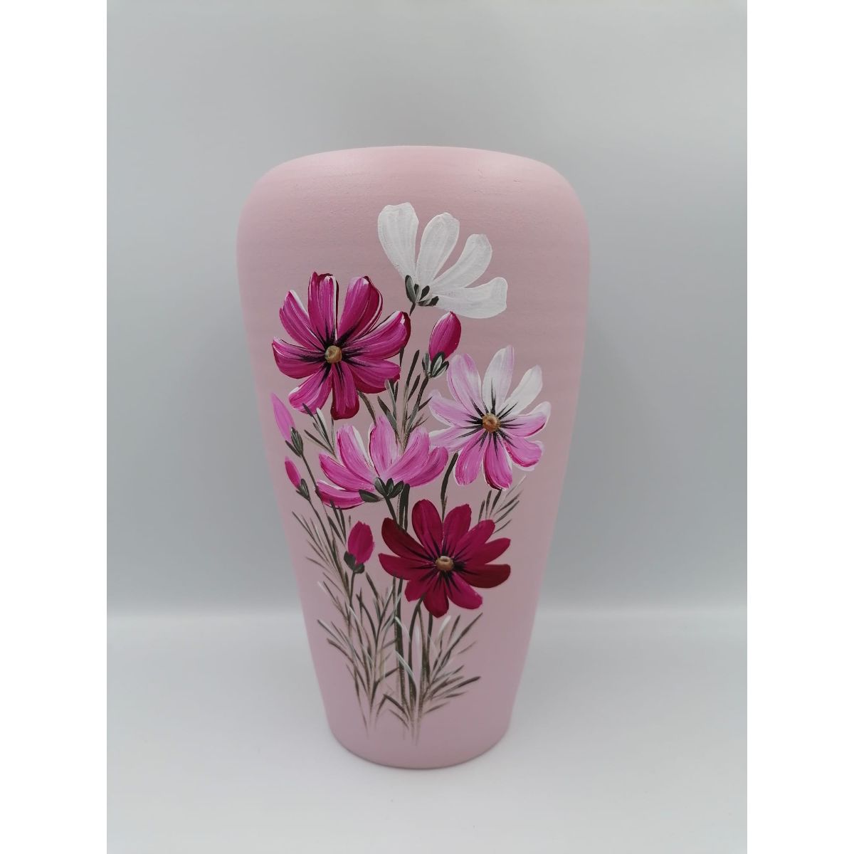 Decoratiuni de interior - Vază colorata din ceramica model flori 21 cm Model 1, hectarul.ro