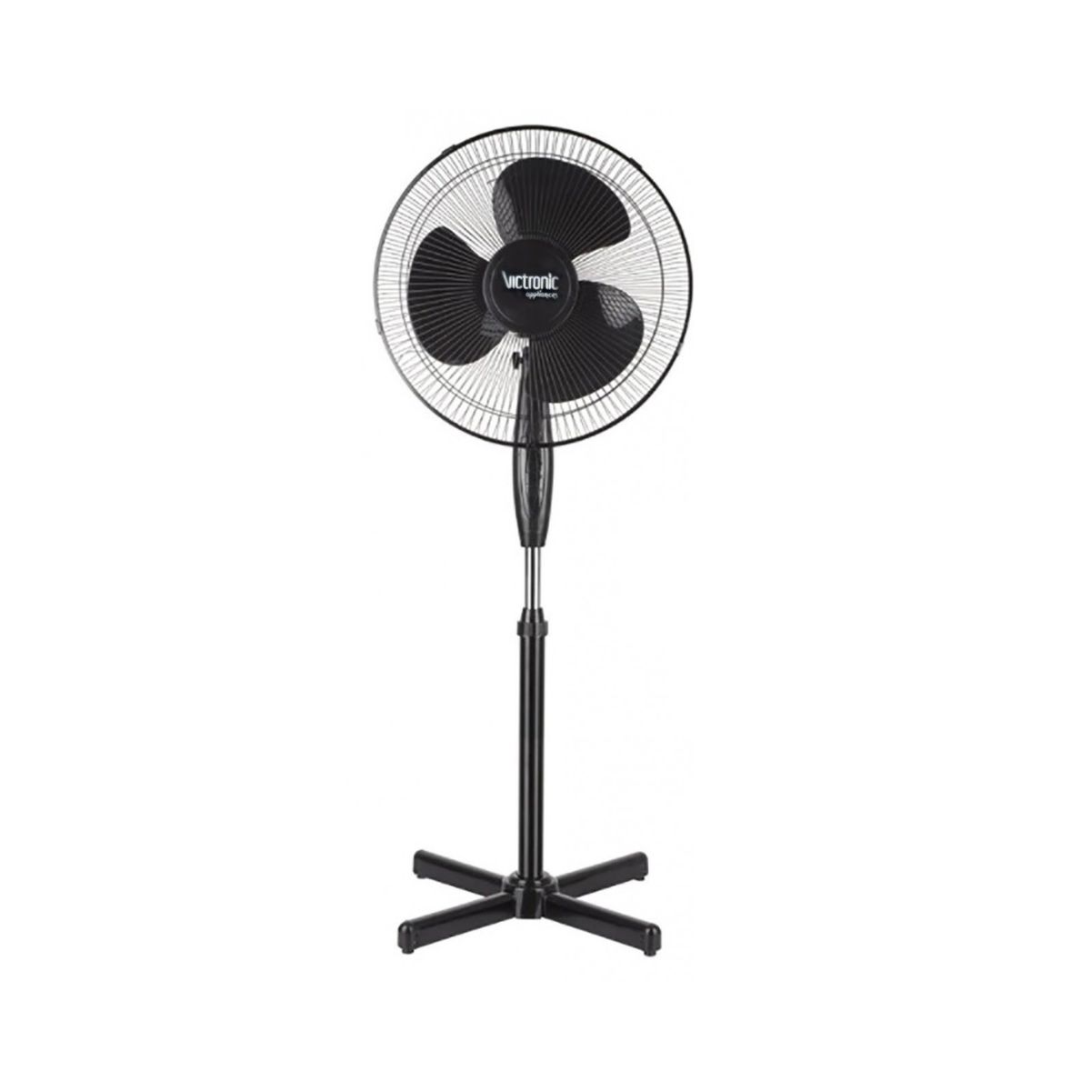 Menaj - Ventilator cu picior, 40 cm, 3 trepte de viteza, 40W, Victronic SF1625 (negru), hectarul.ro