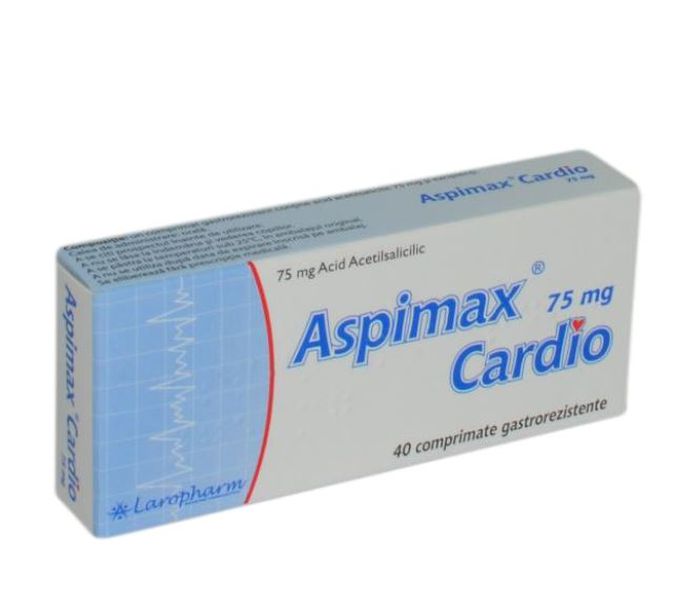 Aspimax Cardio, 75 mg, 40 comprimate, Laropharm
