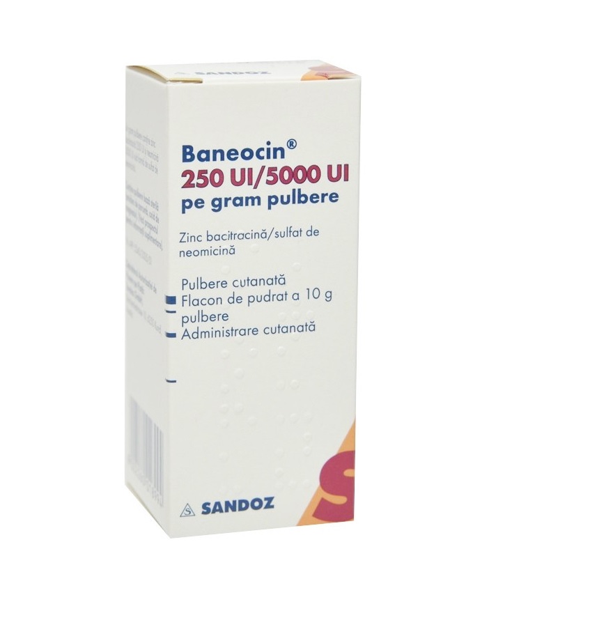 Baneocin pulbere, 10 g, Sandoz