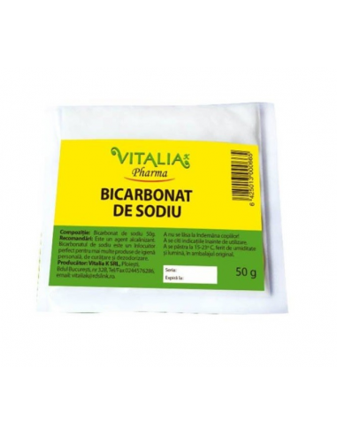 Bicarbonat De Sodiu 50gr VITALIA PHARMA 