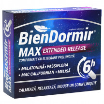 Bien Dormir Max Extended Release, 30 comprimate cu eliberare prelungita, Fiterman 