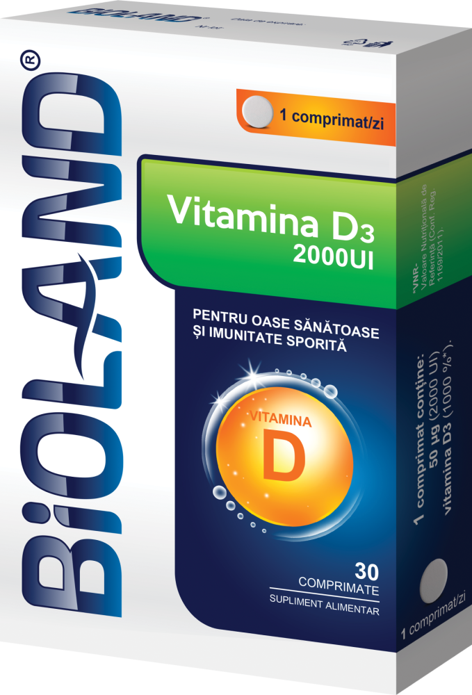 Bioland Vitamina D3 2000 Ui *30cpr