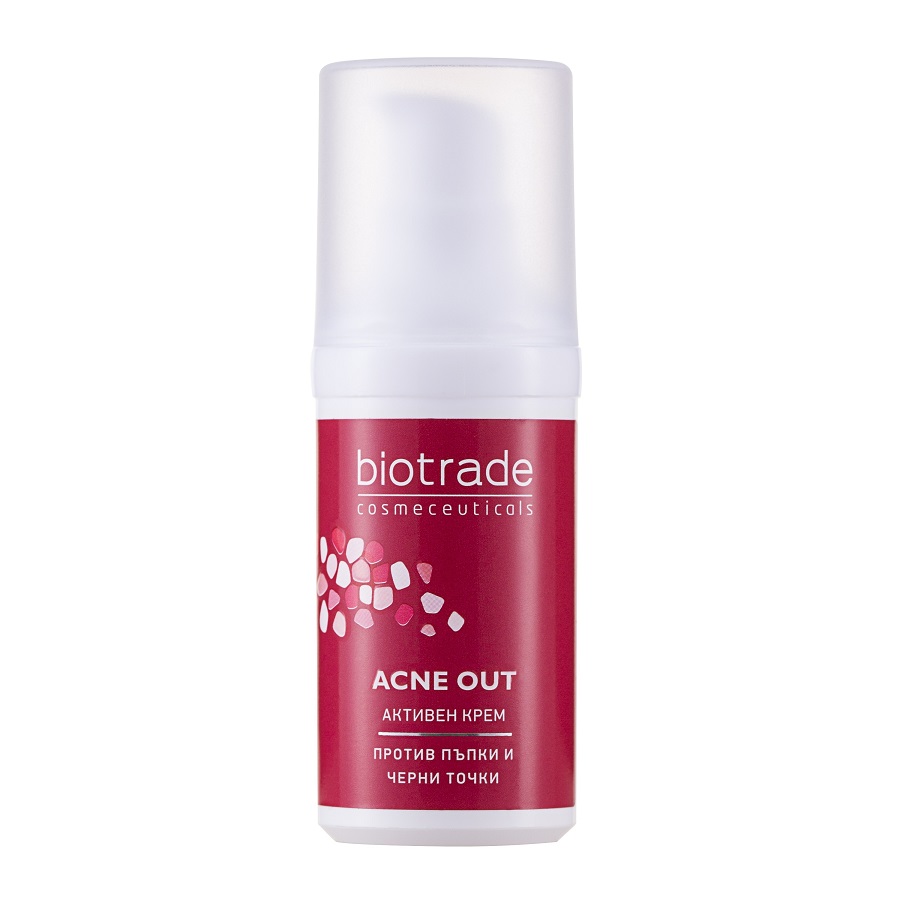 Cremă activă pentru ten acneic Acne Out, 30 ml, Biotrade