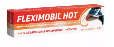 Fleximobil Hot, gel emulsionat, 100g, Fiterman 