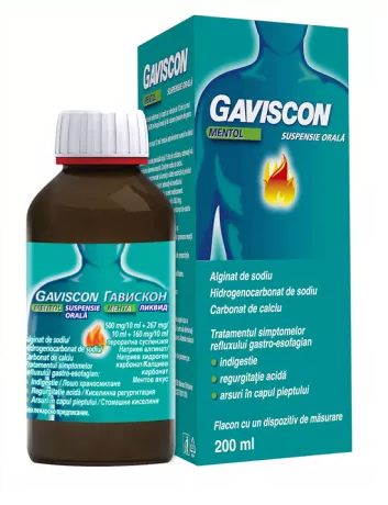 Gaviscon mentol suspensie orala X 200 ml