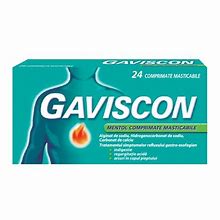 Gaviscon Mentol, 24 comprimate masticabile, Reckitt Benckiser Healthcare 