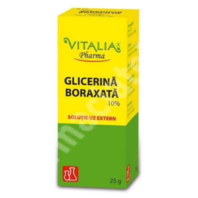 Glicerină boraxată 10% x 25 g, Vitalia 