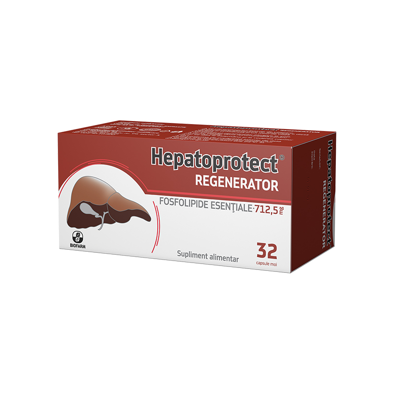Hepatoprotect Regenerator, 32 capsule moi, Biofarm
