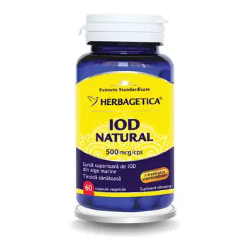 Iod Natural, 60 cps, Herbagetica