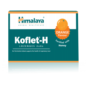 Koflet-H cu aromă de portocale, 12 pastile, Himalaya