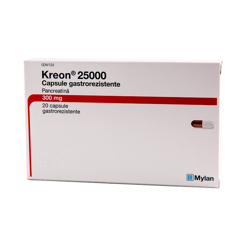 Kreon 25000, 20 capsule,  Mylan Healthcare