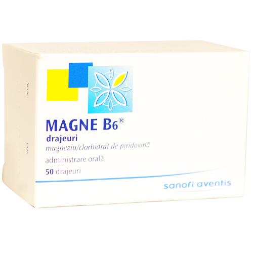 Magne B6, 50 drajeuri, Sanofi Aventis