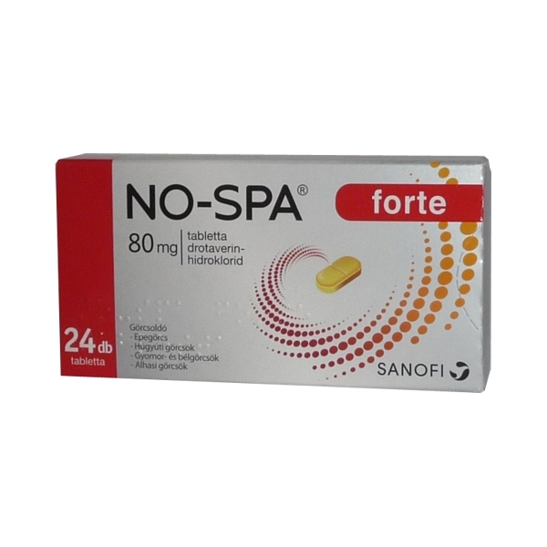 No-Spa Forte, 80 mg, 24 comprimate, Sanofi 