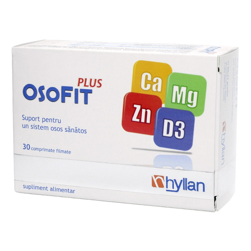 Osofit Plus, Ca - Mg - Zn - D3,  30 comprimate, Hyllan